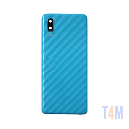 TAMPA TRASEIRA COM LENTE SAMSUNG GALAXY A02/A022 AZUL